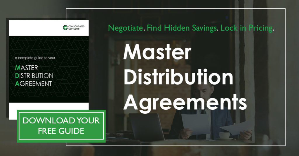 Master Distribution Agreement Consolidated Concepts - 2019 EBook