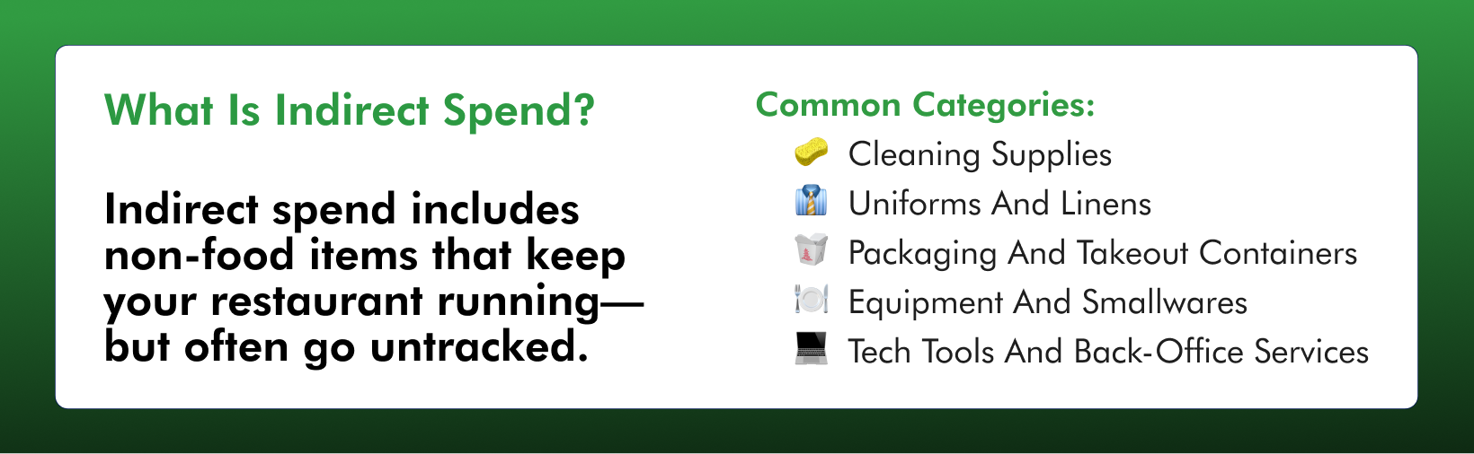 What Is Indirect Spend